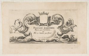 Pagina del titolo: Paesaggi marittimi, ca. 1644 da Stefano della Bella
