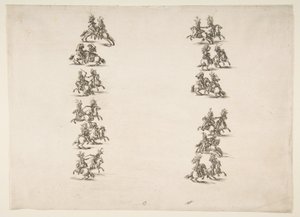 Ventiquattro Cavalieri che Combattono in Due Colonne, 1652