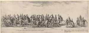 Venti paggi e cinque cavalli turchi, 1633