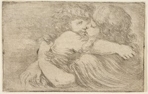 Due Bambini si Abbracciano, ca. 1662 da Stefano della Bella