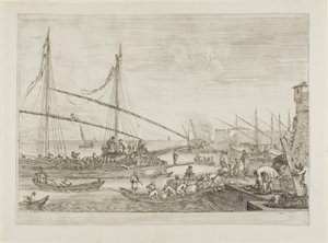 Veduta delle Fortificazioni, da Vedute del Porto di Livorno da Stefano della Bella