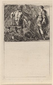 Vulcano e Teti, 1644 da Stefano della Bella