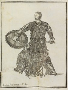 Uno sciamano. Da Descrizione del paese Kamchatka, c. 1750 da Steller