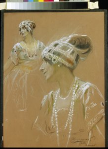 Ritratto della ballerina Vera Fokina da Stepan Fyodorovich Chuprinenko