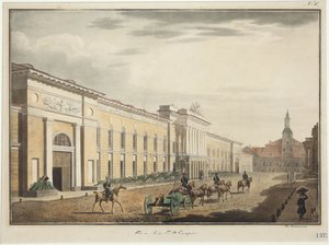 Veduta del Nuovo Arsenale su Liteyny Avenue da Stepan Philippovich Galaktionov