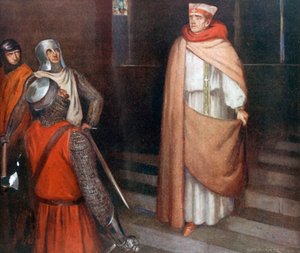 Il martirio di San Tommaso (litografia a colori) da Stephen (after) Reid