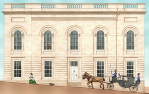Biblioteca Armagh Robinson, Armagh, Irlanda del Nord: esterno nel 1852, 2001 da Stephen Conlin