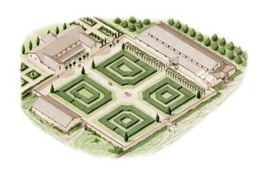 Villa Romana di Brading, Isola di Wight (disegnata nel 2012), c.350-400 da Stephen Conlin