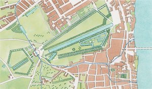 Corso del fiume Tyburn, Westminster nel 1747