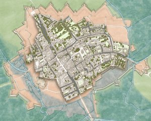 Oxford moderna sulle difese della Guerra Civile, c.1644-1646 da Stephen Conlin