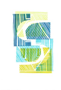 1973 I, 2016 (linoleografia su carta)