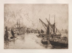 Sul Tamigi Canterbury, Inghilterra, agosto 1884, 1884
