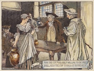 Illustrazione per Il Villaggio Abbandonato di Oliver Goldsmith da Stephen Reid