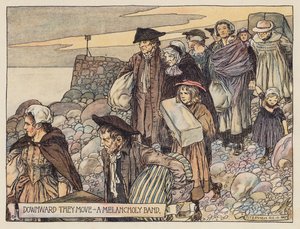 Illustrazione per Il Villaggio Abbandonato di Oliver Goldsmith da Stephen Reid