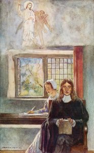 John Milton che detta il Paradiso Perduto a sua figlia