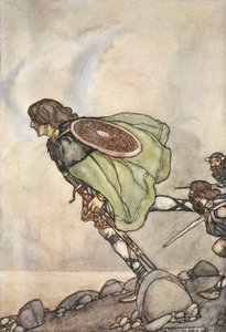 Lo inseguirono per colline e pianure, illustrazione da 