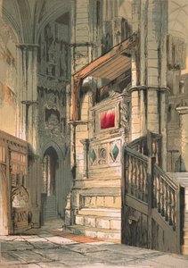 Abbazia di Westminster. Navata meridionale del coro, 1845
