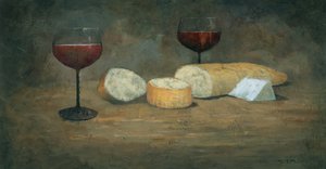 Vino rosso e formaggio da Steve Mitchell