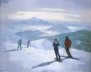 Sciatori sulle cime innevate da Steve Mitchell