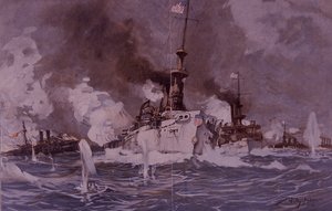Guerra ispano-americana 1898, Battaglia di Santiago de Cuba da Willy Stoewer 