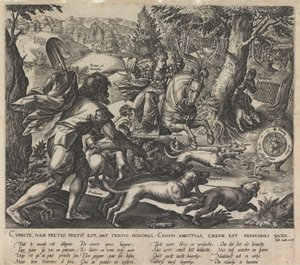 Una caccia allegorica, 1578 da Stradanus