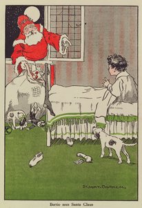 Bertie vede Babbo Natale, illustrazione del libro da Stuart Barker