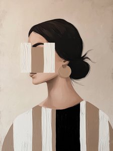 Ritratto astratto chic da Studio Palette