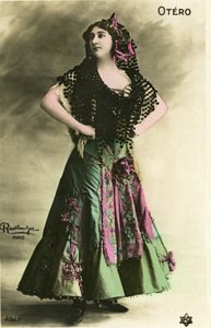 La bella Otero, cartolina dei primi del XX secolo (foto) da Studio Reutlinger