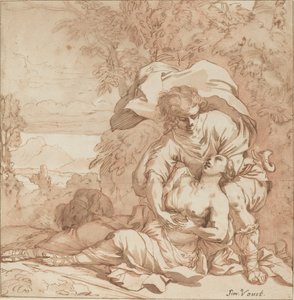 Procri e Cefalo (?) da Studio of Simon Vouet