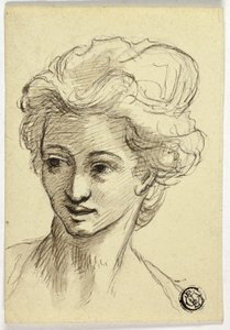 Testa di donna, girata a sinistra da Style of Angelica Kauffmann