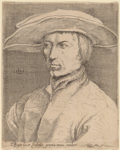 Autoritratto da Style of Lucas van Leyden after Albrecht Dürer