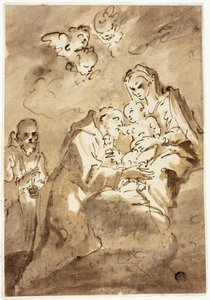 Madonna con Bambino adorata da San Francesco