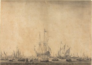 Marina da Style of Willem van de Velde the Younger