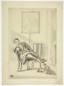 Lo sportivo stanco da Style of William Hogarth