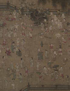 Cento bambini che giocano, 1100-1200 da Su Hanchen