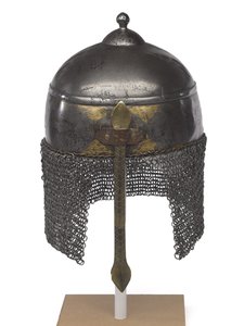 Kulah Khud, elmo in stile persiano, c.1898 da Sudanese School