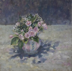 Garofani in brocca a righe, 2013