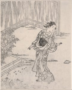 Geisha in estate da Sukenobu Nishikawa