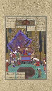 Zal consulta i Magi, Folio 73v dal Shahnama Libro dei Re da Sultan Muhammad
