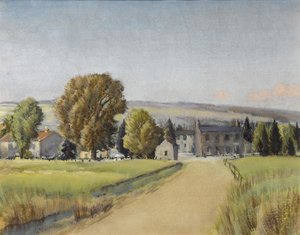 Strada per il villaggio, c.1900 da Sunderland Rollinson