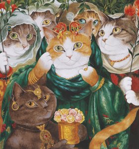 Illustrazione da Cats Galore! A Compendium of Cultured Cats (pub. 2015)