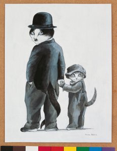 Illustrazione da Cats Galore! A Compendium of Cultured Cats (pub. 2015) da Susan Herbert