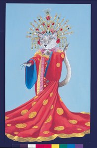 Illustrazione da Cats Galore! A Compendium of Cultured Cats (pub. 2015) da Susan Herbert