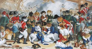 Illustrazione da Cats Galore! A Compendium of Cultured Cats (pub. 2015) da Susan Herbert