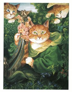 Illustrazione da Pre-Raphaelite Cats
