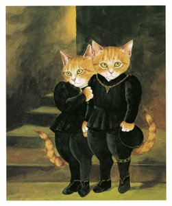 Illustrazione da Pre-Raphaelite Cats (pub. 1999)