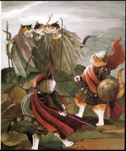 Illustrazione da Shakespeare Cats da Susan Herbert