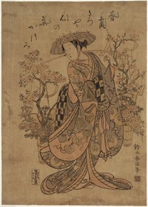 Un venditore di fiori da Suzuki Harunobu