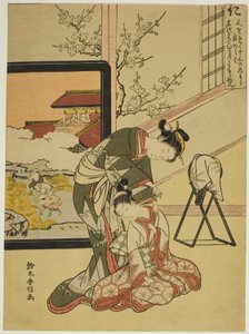 Benevolenza (Jin), dalla serie "Cinque virtù cardinali" da Suzuki Harunobu
