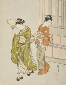 Brezza rinfrescante da un ventaglio da Suzuki Harunobu